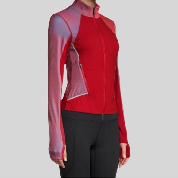 Free People Movement Hardio Cardio Track Jacket Womens Size XS Red Full Zip NEW - Picture 16 of 16